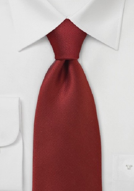 Textured Tie in Blood Orange