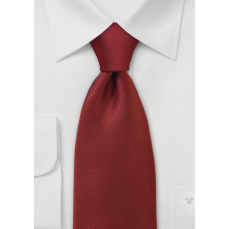 Textured Tie in Blood Orange