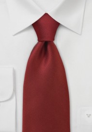 Textured Tie in Blood Orange