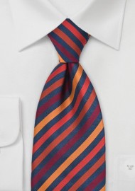 Multi-Orange Striped Tie