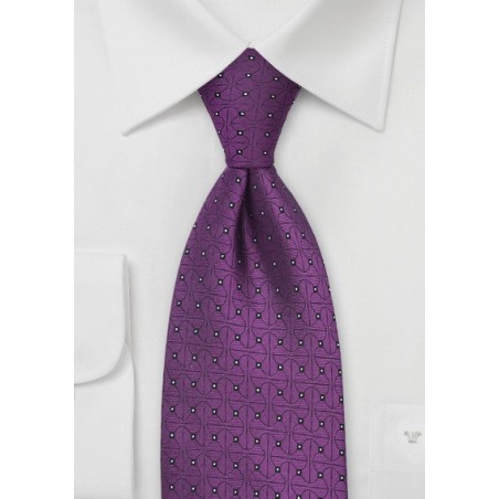 Bright Purple Designer Tie