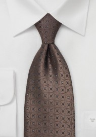 Bronze Brown Silk Tie