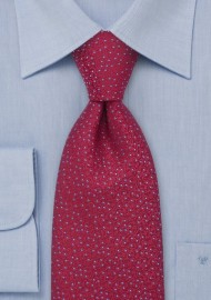 Cherry Red Designer Silk Tie