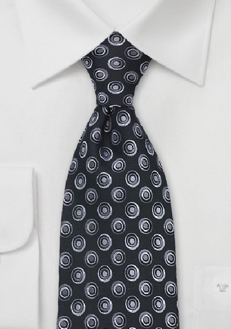 Modern Polka Dot Print in Black
