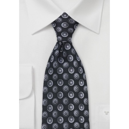 Modern Polka Dot Print in Black