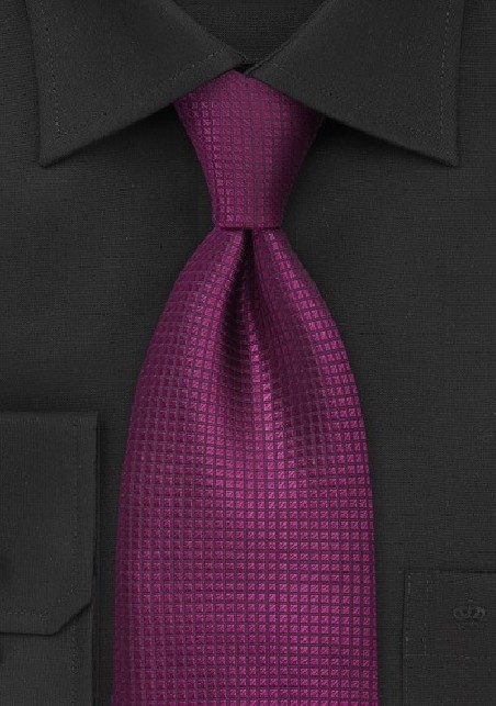 Bright Fuschia Silk Tie