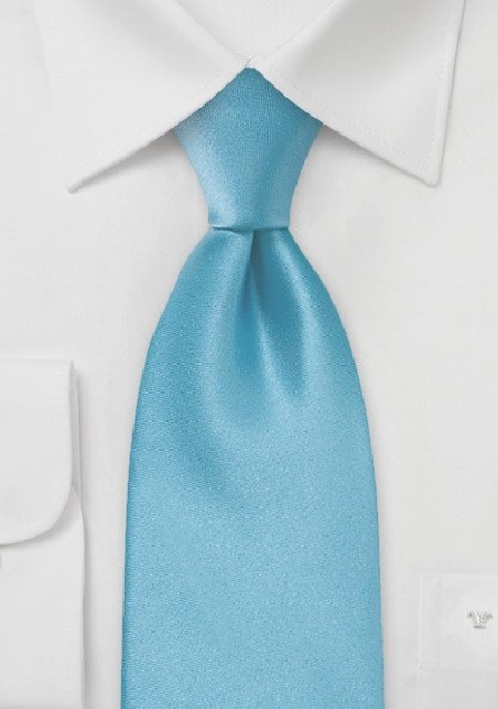 XL Malibu-Blue Silk Tie