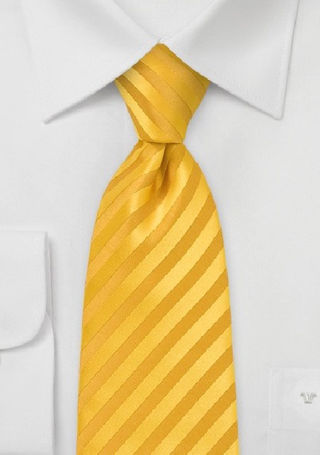 Regimental Yellow Striped Tie