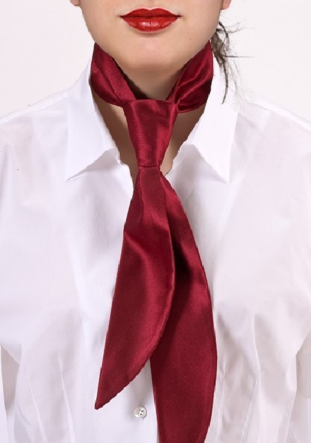 Dark Cherry Red Womens Tie