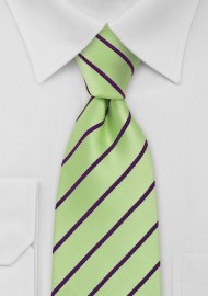 XXL Tie in Mint Green Purple