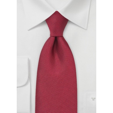 Red and White Dotted Tie