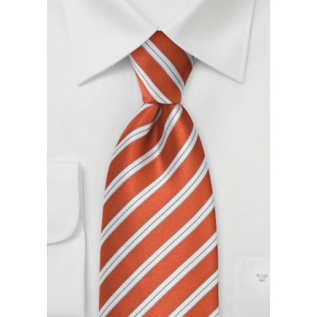 Modern Bright Orange Tie