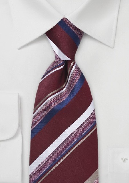 Multi-Color Striped Tie