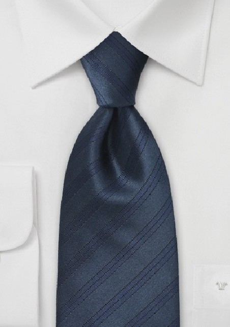 Graphite Grey and Dark Blue Tie