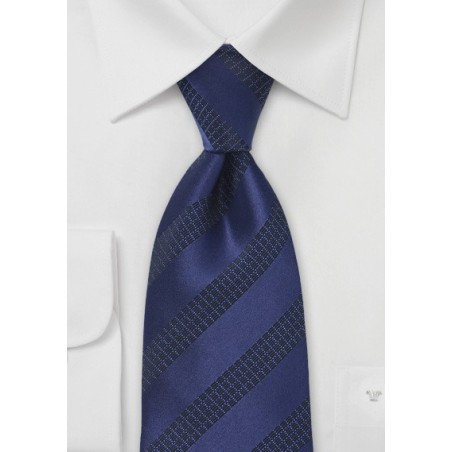 Blue and Black Patterned Tie