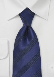 Blue and Black Patterned Tie