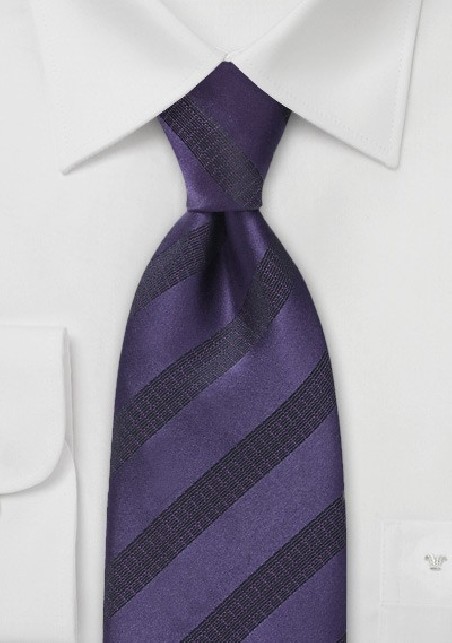 Dark Purple and Black Tie
