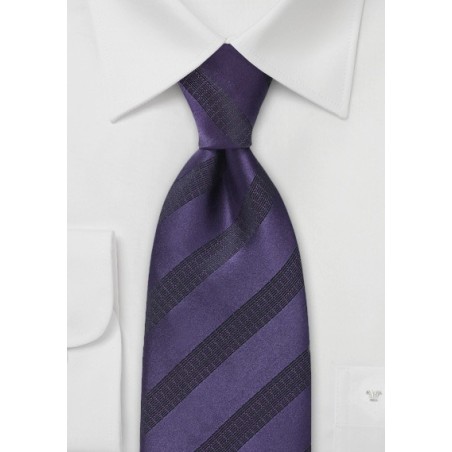 Dark Purple and Black Tie