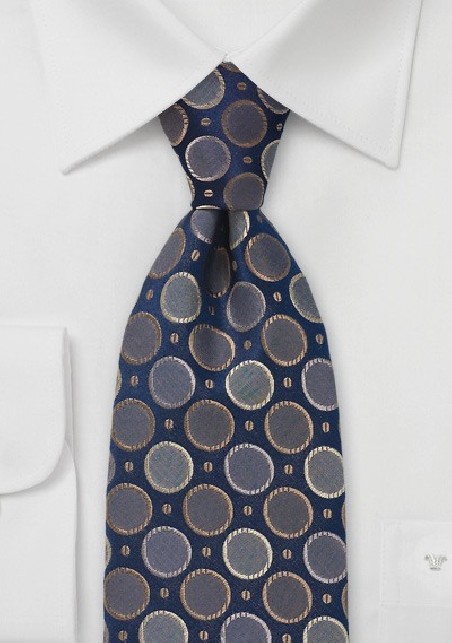 Modern Navy and Taupe Tie