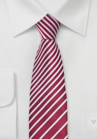 Modern Striped Tie in Rosewood