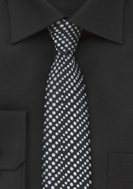 Modern Dotted Skinny Tie