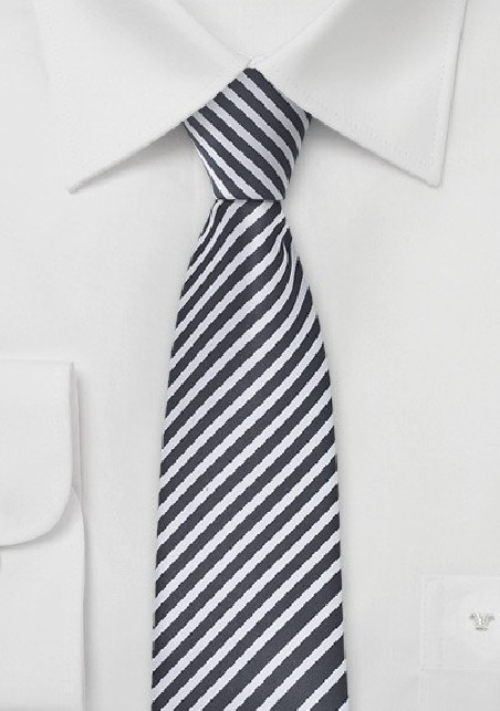 Skinny Tie in Espresso and Ivory