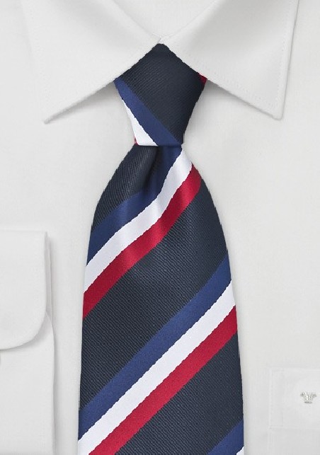France Soccer Fan Tie in Drapeau Tricolore