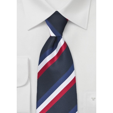 France Soccer Fan Tie in Drapeau Tricolore