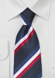 France Soccer Fan Tie in Drapeau Tricolore