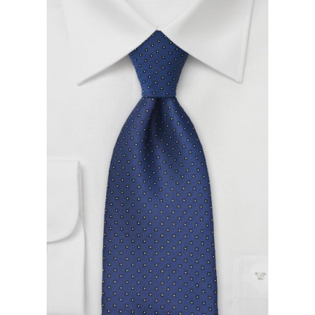 Pacific Blue Tie with Square Pattern