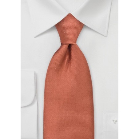 Solid Autumn Orange Tie
