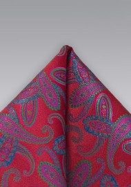 Paisley Red Handkerchief