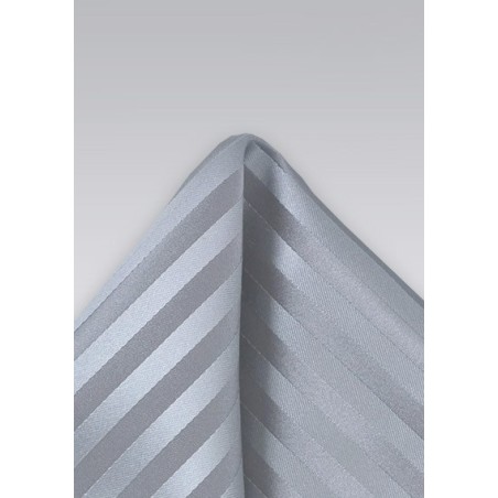 Tonal Silver Pocket Square