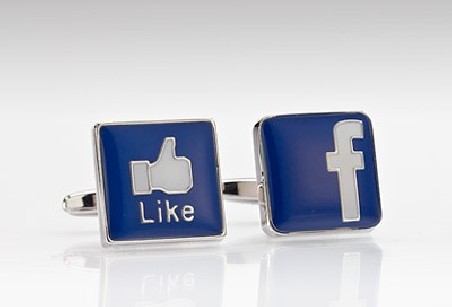 Facebook Themed Cufflinks