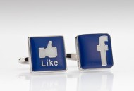 Facebook Themed Cufflinks