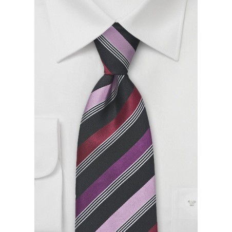 Striped Tie in Spiced Wine