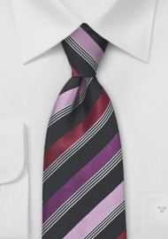 Striped Tie in Spiced Wine