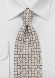 Champagne and Cognac Patterned Tie