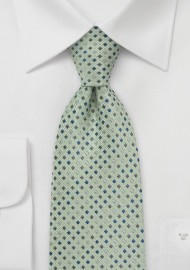 Patterned Tie in Light Green