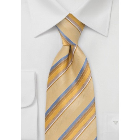 Tonal Yellow Striped Tie