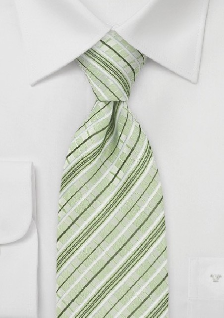 Modern Tie in Tonal Greens