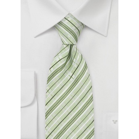 Modern Tie in Tonal Greens