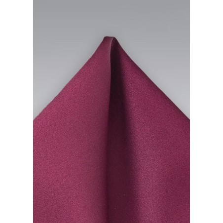 Solid Burgundy Pocket Square
