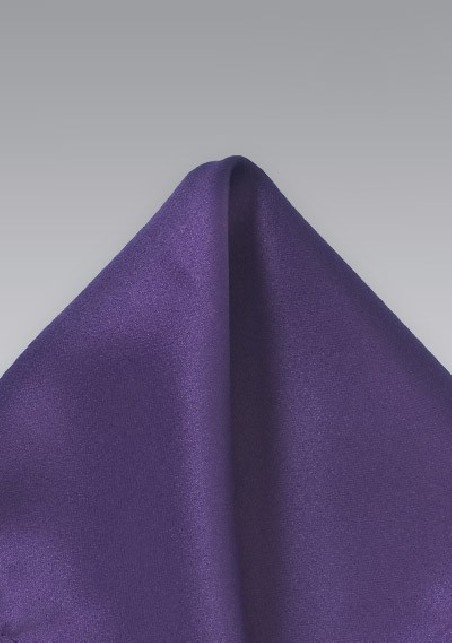 Solid Purple Pocket Square