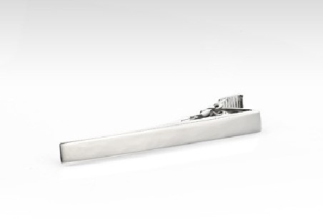 High Shine Silver Tie Clip
