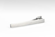 High Shine Silver Tie Clip