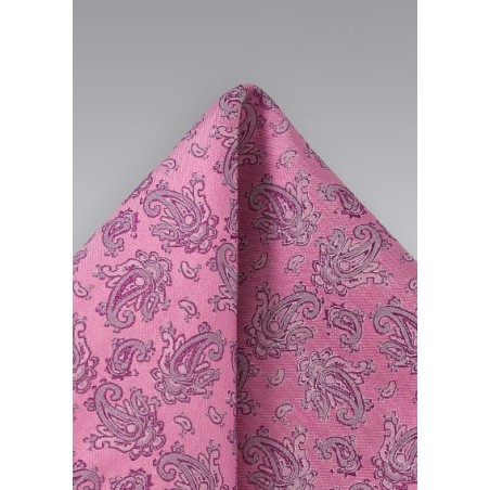 Modern Pailey Pocket Square in Pink