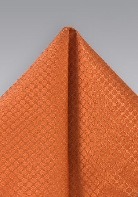 Trendy Orange Pocket Square