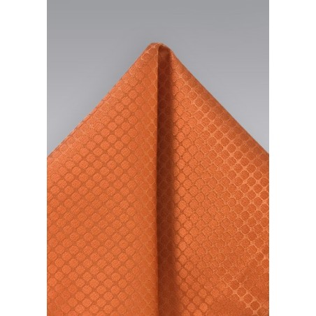 Trendy Orange Pocket Square