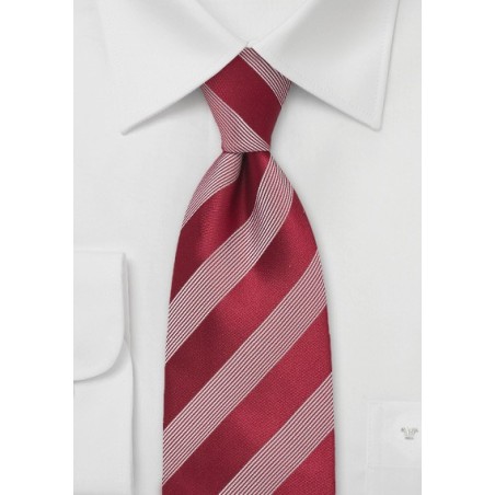 Red and White Tie